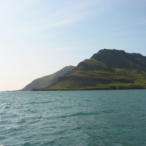 Skjótanes sem liggur milli Brúnavíkur og Hvalvíkur. Sést suður á Gletting