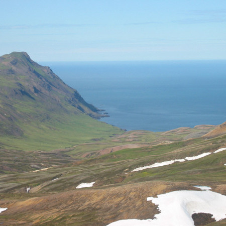 Brúnavík frá akveginum til Breiðuvíkur