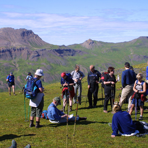 Ofan Brúnavíkur í Súluskarði sem liggur milli Brúnavíkur og Hvalvíkur