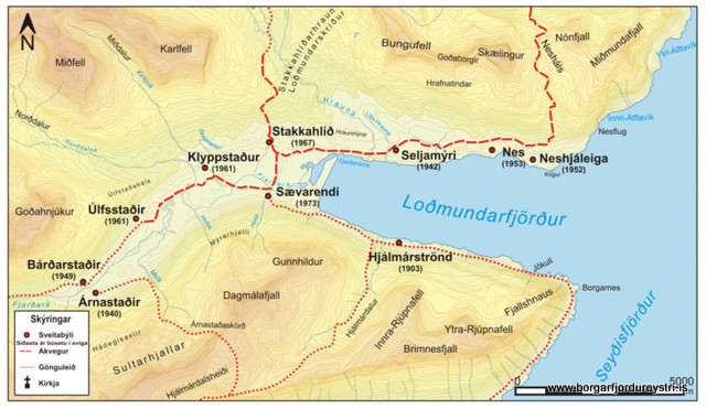 Jarðir í Lommanum