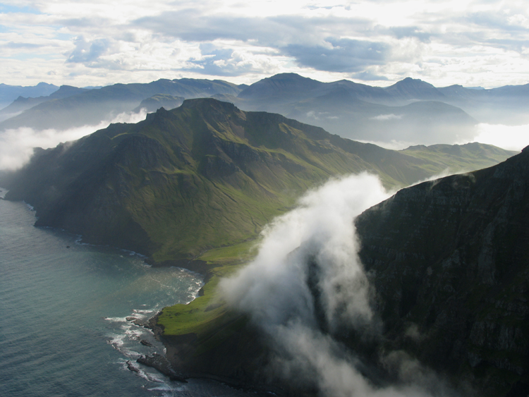 Kjólsvík séð úr flugvél. Mynd tekin rétt utan við Glettingsnes - HMA 2003 Kjólsvík séð úr flugvél. Mynd tekin rétt utan við Glettingsnes - HMA 2003
