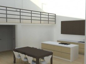 Tölvuteikning úr einni íbúðinni