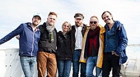 Áhöfnin á Húna á Borgarfirði núna á fimmtudaginn