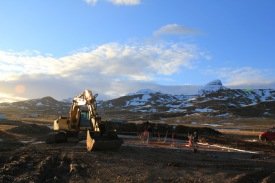 Við Álfheima í dag