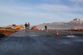 Úti á Álfheimum í dag