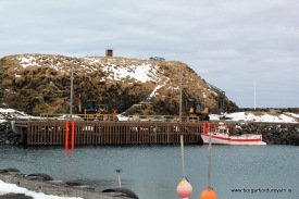 Hafbjörg hans Eika við nýju bryggjuna