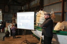 Áskell Heiðar í Bræðslunni nú rétt áðan