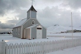 Bakkgerðiskirkja á Aðfangadag 2012