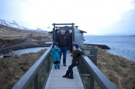 Tekið á móti lundanum