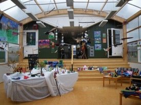 Sýningin í miðrýminu