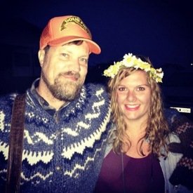 John Grant ásamt æstum aðdáanda á Bræðslunni