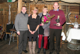 Arngrímur Viðar og Þórey við afhendingu frumkvöðulsins