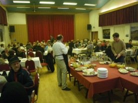 Séð yfir veislusalinn