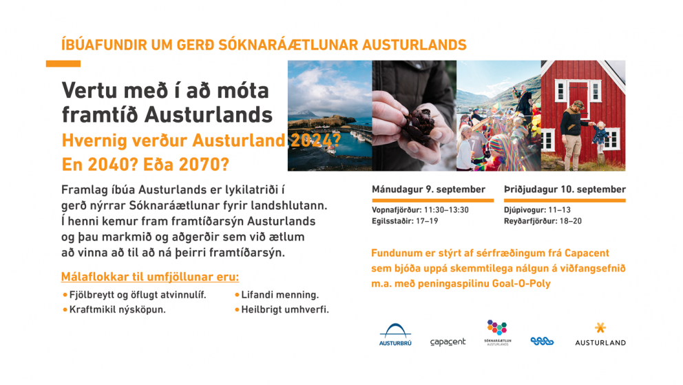 Íbúafundir um gerð sóknaráætlunar Austurlands