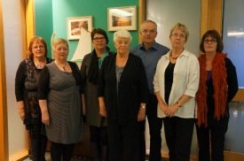 Stjórn Borgfirðingafélagsins fyrir utan einn meðlim