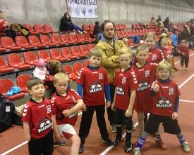 Yngstu meðlimir UMFB á fótboltamóti í Fjarðarbyggð