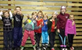 Yngri deildin á æfingu í dag. Vonarstjörnur UMFB