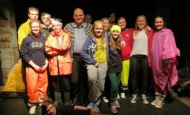 Hópur með höfundi