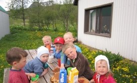 Vöfflubakstur á Hólalandi