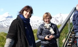 Candida Richardson og Sonja Phillips frá Discovery channel í skýjunum með aðstæður