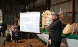 Áskell Heiðar í Bræðslunni nú rétt áðan