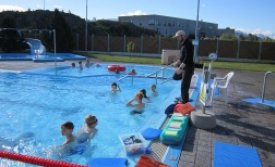 Skólahald í blíðviðri