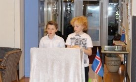 Nemendur í 4. bekk hófu þátttöku í Litlu upplestrarkeppninni