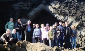 Hópurinn í Kirkjudyrunum