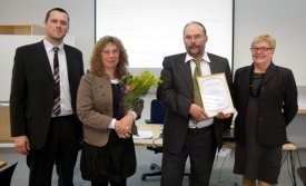 Magga Braga og Kalli Sveins ásamt Halla og Auði frá Þróunarfélaginu