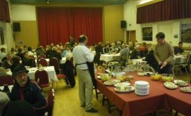 Séð yfir veislusalinn