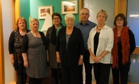 Stjórn Borgfirðingafélagsins fyrir utan einn meðlim